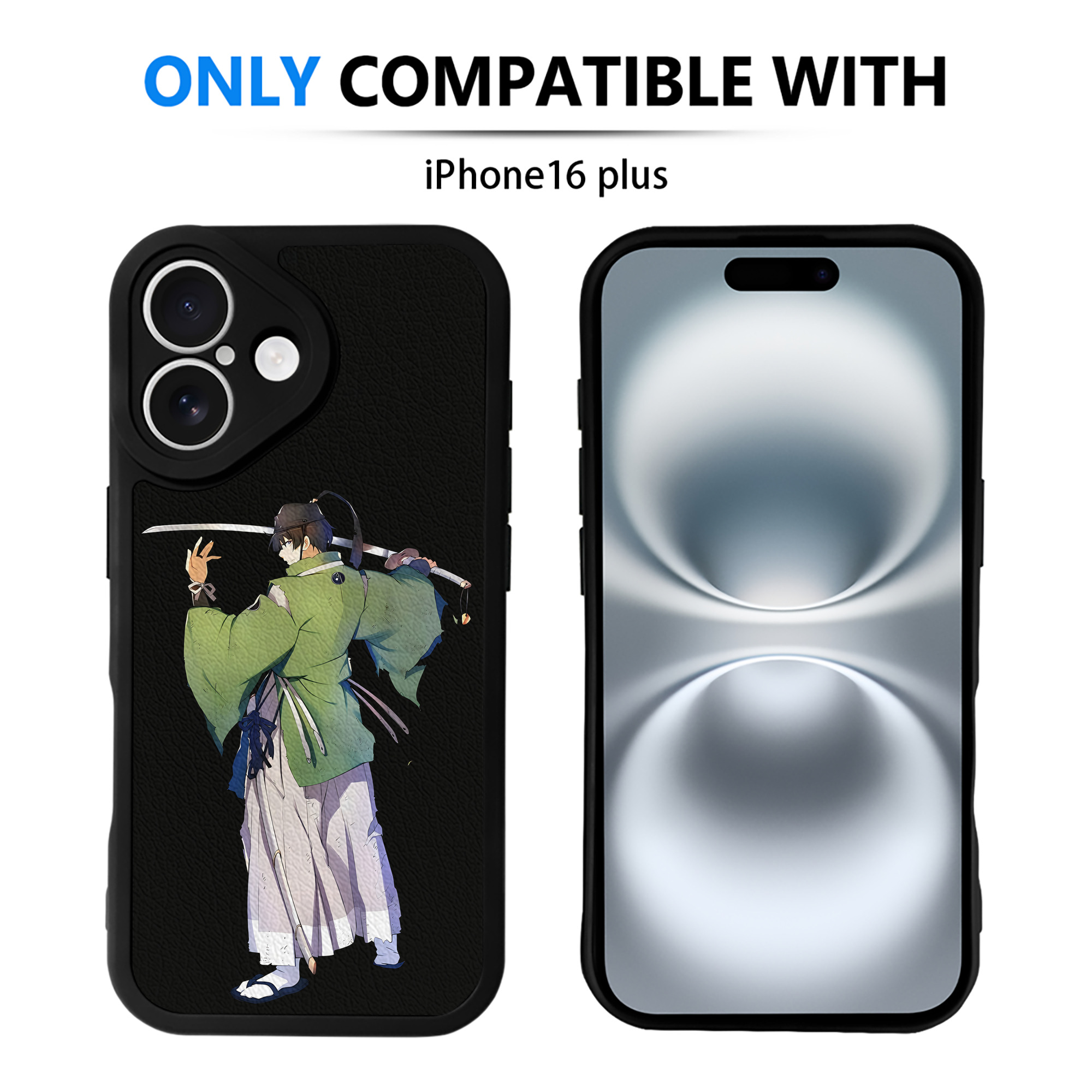 （画像用） 刀剣乱舞 Touken Ranbu 【iPhone 16シリーズ対応】シリコンスマホケース（レザー調） 材質：シリコン